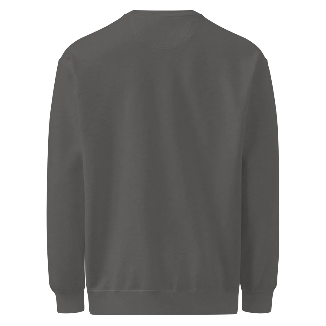 The Plainly Stated Crewneck, front, Back