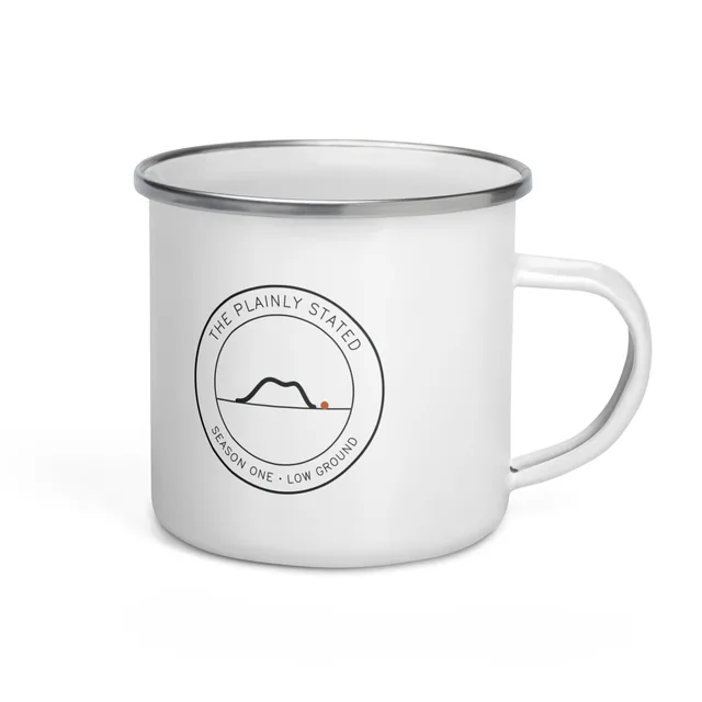 The Plainly Stated Enamel Mug