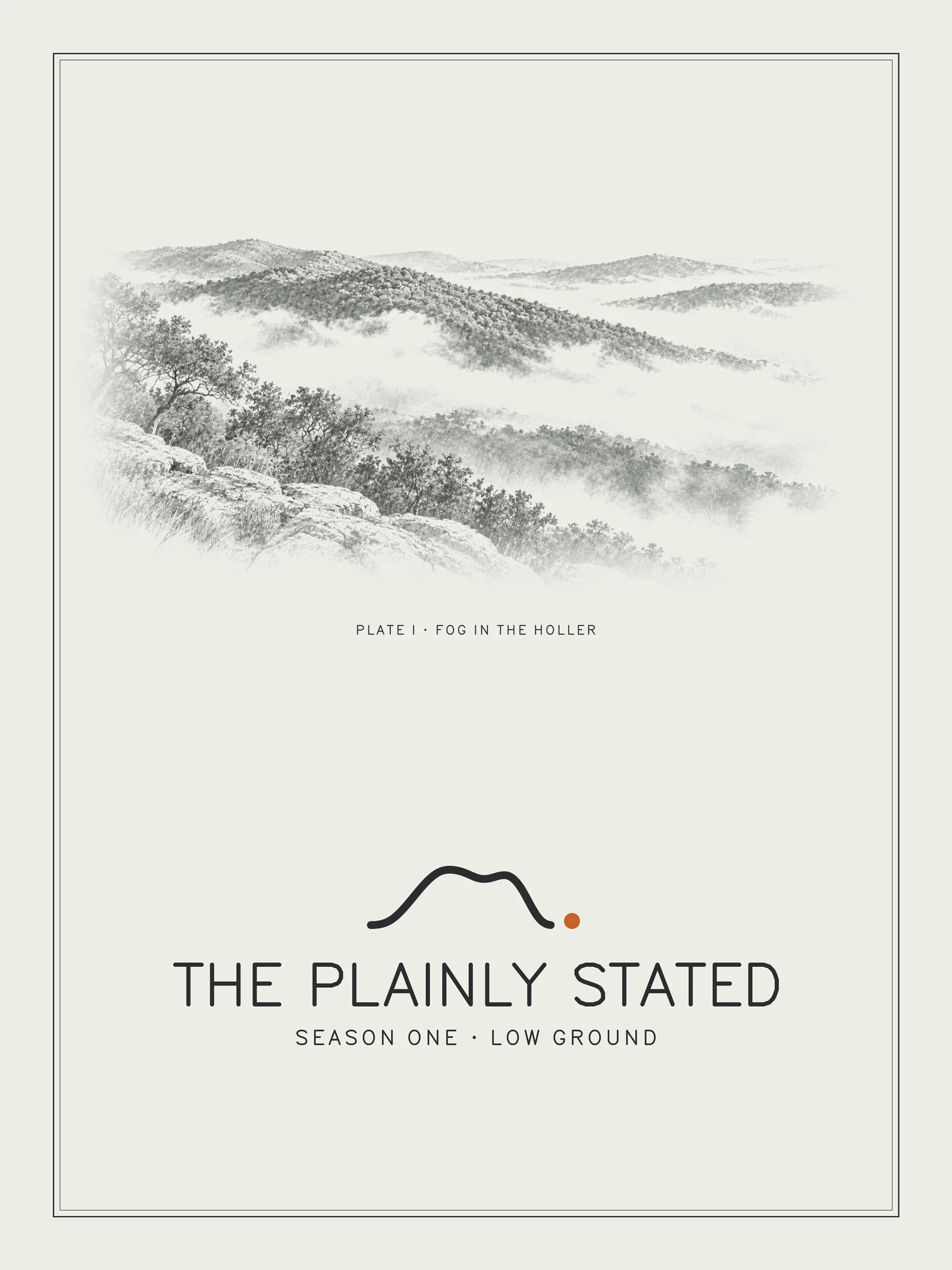 Plate I: Fog in the Holler, the plate