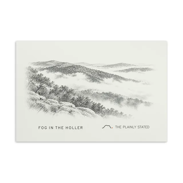 Fog in the Holler Postcard