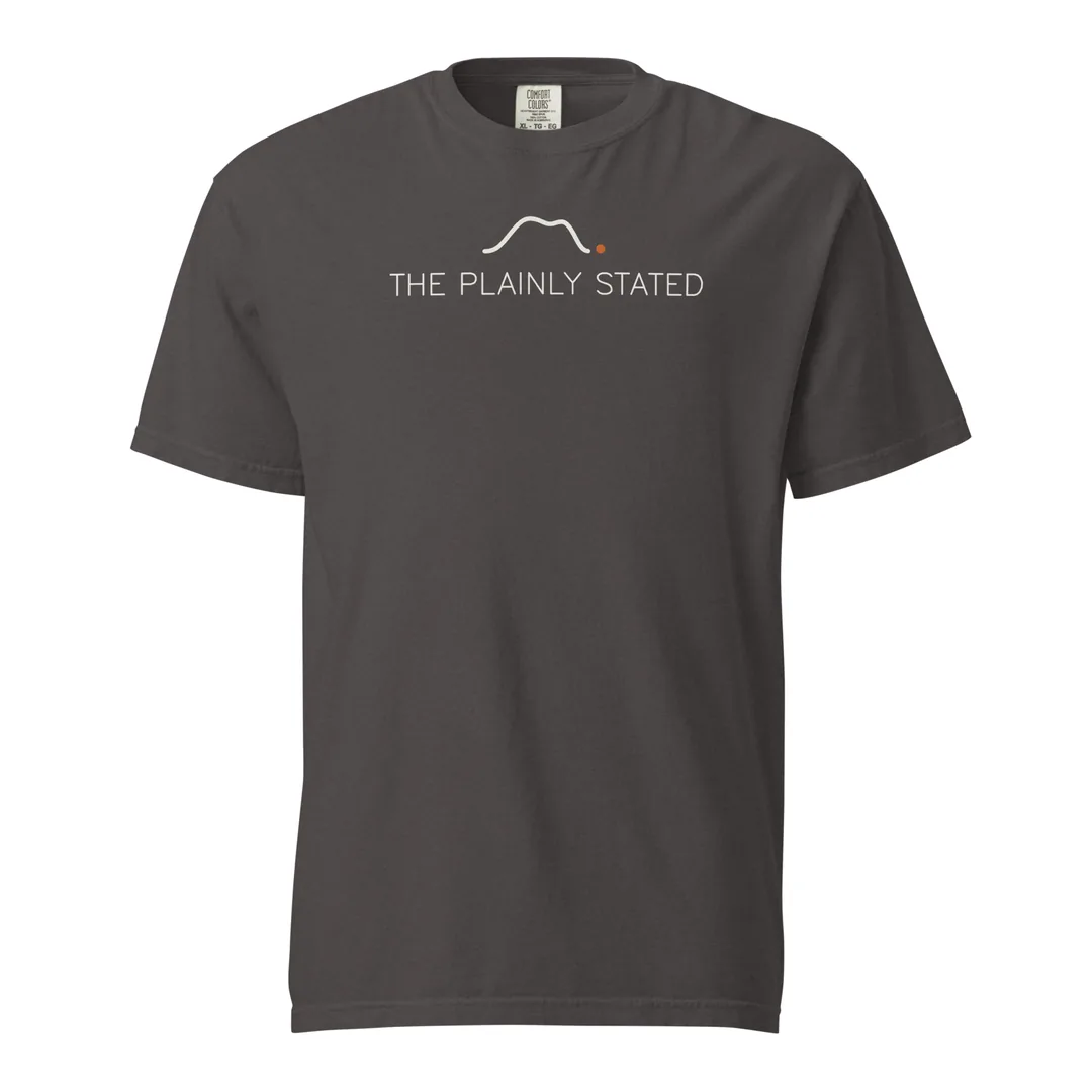 The Plainly Stated Tee, front